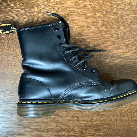 Doc Martens | 1460 Smooth Black Leather Lace-Up Boots - Picture 3 of 8